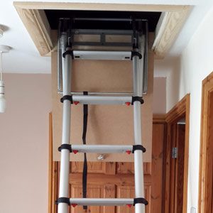 telescopic-loft-ladder-open